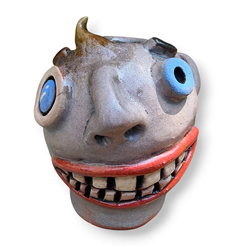 Ricky Boscarino Cat Face Pot 3" DP6085